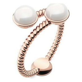Paul Hewitt Bague T54 en Acier Doré avec Perle