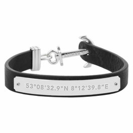 Paul Hewitt PH-MSC-S-B-XXL Bracelet en cuir noir