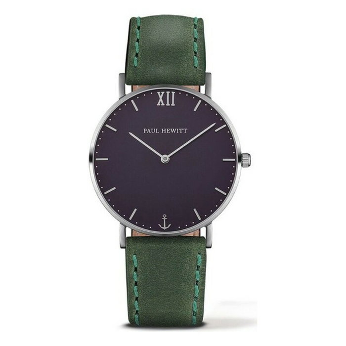 Paul Hewitt Montre PH-SA-S-ST-B-12M avec bracelet vert Paul Hewitt Montre PH-SA-S-ST-B-12M avec bracelet vert