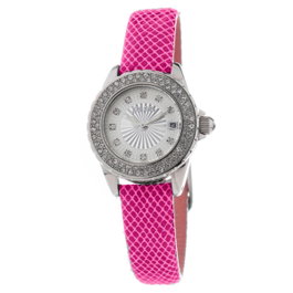 Folli Follie WF1A006STS avec bracelet en cuir rose