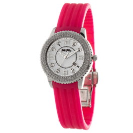 Folli Follie WF5T003ZT montre analogique rose et argentée
