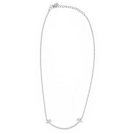Folli Follie Collier en Argent de loi avec Zircone Argenté