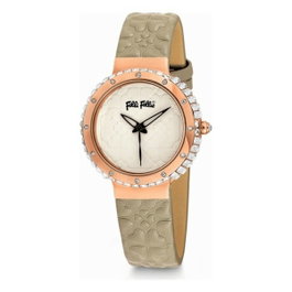 Folli Follie WF13B032SP montre analogique beige et or rose