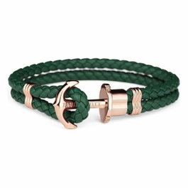 Paul Hewitt Bracelet en Cuir Vert PH-PH-L-R-G-XL