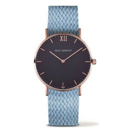 Paul Hewitt PH-SA-R-ST-B-26S Boîtier Rose et Bracelet Bleu