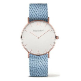 Paul Hewitt PH-SA-R-ST-W-26M avec boîtier rose et bracelet bleu
