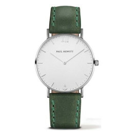 Paul Hewitt PH-SA-S-ST-W-12S avec bracelet en cuir vert