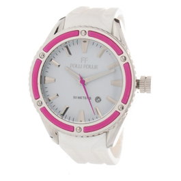 Folli Follie WF0T027ZDP Montre Analogique Femme Blanc