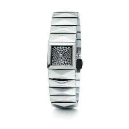 Folli Follie WF1T009BSS Montre Analogique Argentée Cadran Noir