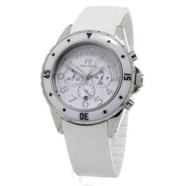 Folli Follie WF8T031ZEW montre analogique femme blanc et argenté