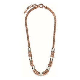 Folli Follie Collier en Acier Inoxydable Rose