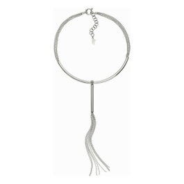 Folli Follie Collier en acier inoxydable argenté 45 cm
