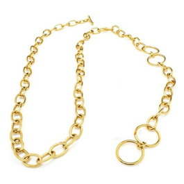 Folli Follie Collier Doré en Acier Inoxydable