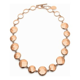Folli Follie Collier en Acier Inoxydable Rose