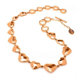 Folli Follie Collier en Argent de Loi Rose 22cm