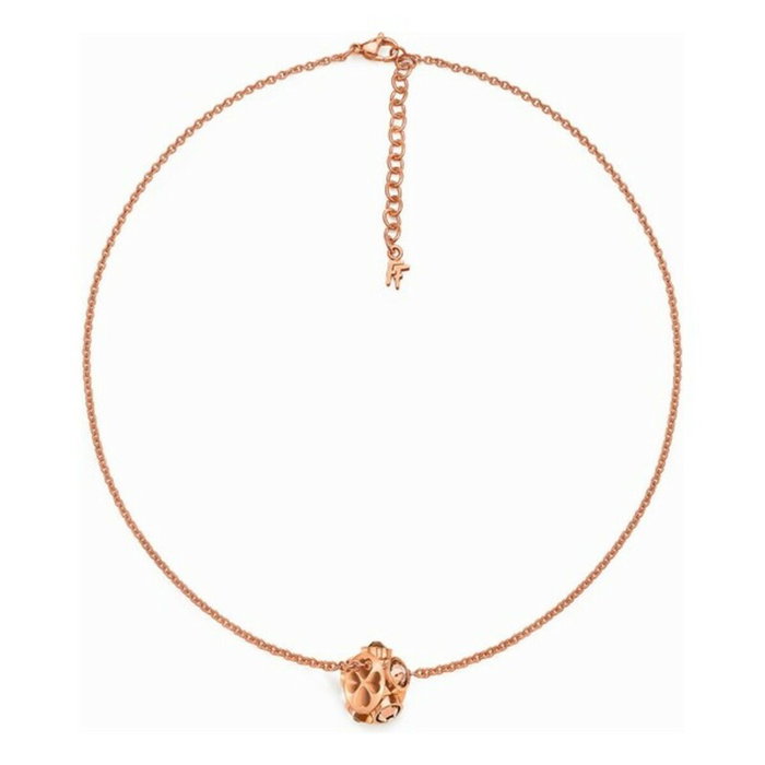 Folli Follie Collier en Acier Inoxydable Rose 30cm Folli Follie Collier en Acier Inoxydable Rose 30cm