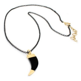 FOLLI FOLLIE Collier en acier inoxydable noir 50 cm