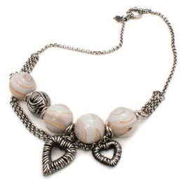 FOLLI FOLLIE Collier en acier inoxydable argenté 28 cm