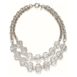 Folli Follie Collier en Acier Inoxydable Argenté