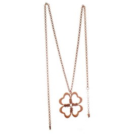 Folli Follie Collier en Acier Inoxydable Rose 45cm