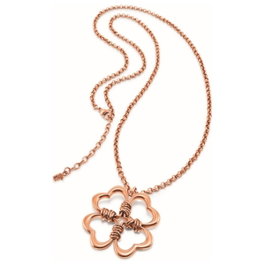 Folli Follie Collier Plaqué Argent Rose 45cm