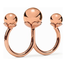 Folli Follie Bague en acier inoxydable rose, taille 56