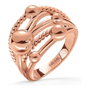 Folli Follie Bague en acier inoxydable rose Taille 56