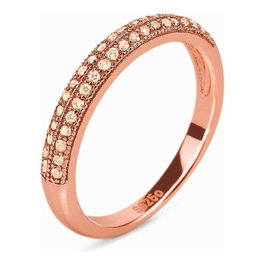 Folli Follie 3R16S040RS-54 Bague Rose en Acier Inoxydable Taille 54
