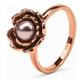 Folli Follie Bague en Acier Inoxydable Rose Taille 54