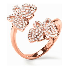 Folli Follie Bague Rose en Argent massif Taille 56