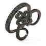Folli Follie Bague en Argent massif Taille 54 Noir