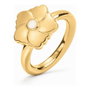 Folli Follie 3R19T010YW-52 Bague en acier inoxydable dorée