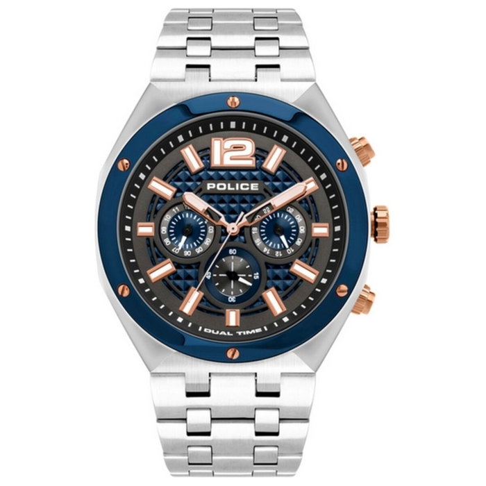 Police PL15995JSTBL61M avec cadran bleu Police PL15995JSTBL61M avec cadran bleu