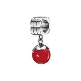 Folli Follie 3P16F014R Abalorio Argent et Rouge