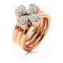 Folli Follie Bague en Acier Inoxydable Rose Taille 54