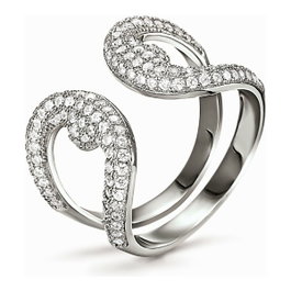 Folli Follie Bague en Argent de loi Taille 54 Plateado