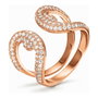 Folli Follie Bague en Acier Inoxydable Rose Taille 56