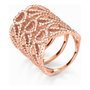 Folli Follie Bague en Acier Inoxydable Rose Taille 56