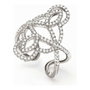 Folli Follie Bague en acier inoxydable argenté taille 54
