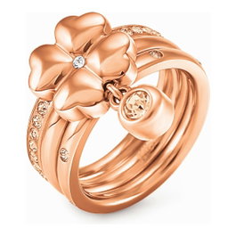 Folli Follie Anneau Rose Taille 50 en Acier Inoxydable