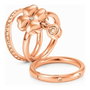 Folli Follie Anneau Rose Taille 50 en Acier Inoxydable