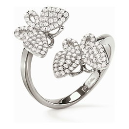 Folli Follie Bague Argentée Taille 52 en Acier Inoxydable