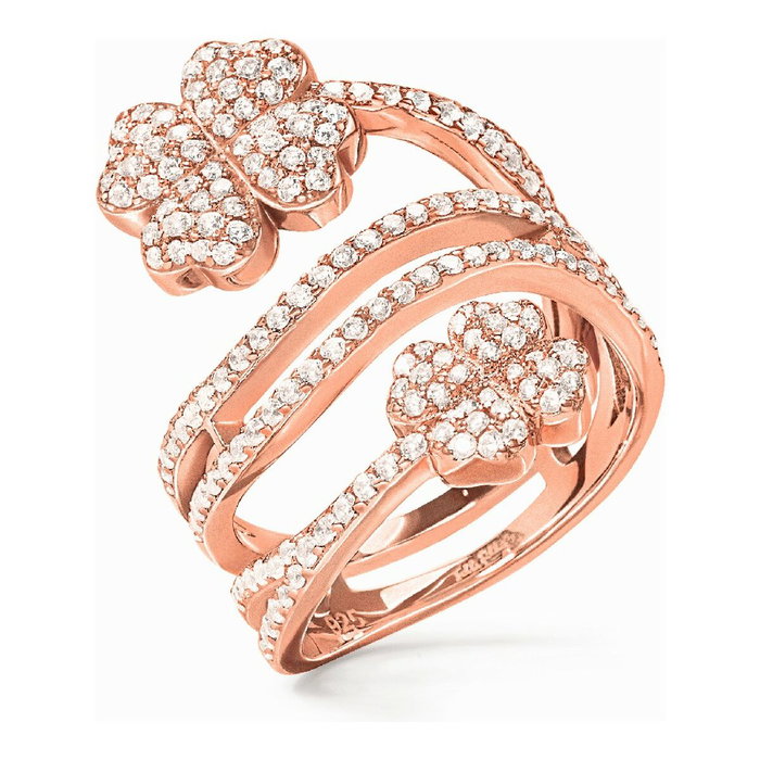 Folli Follie Anneau Rose Taille 52 en Acier Inoxydable Folli Follie Anneau Rose Taille 52 en Acier Inoxydable