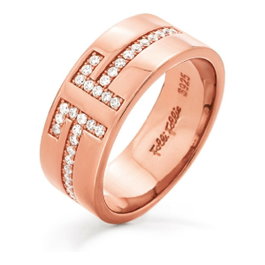 Folli Follie Anneau Rose Taille 52 en Argent Massif