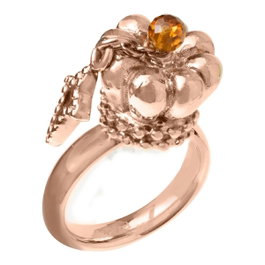 Folli Follie Bague en acier inoxydable rose taille 54