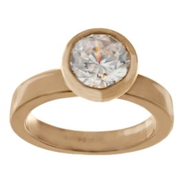 Folli Follie Bague en Argent de Loi Doré Taille 52