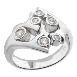 Folli Follie Bague en Argent de loi Taille 52 Argentée