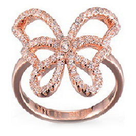 Folli Follie Bague 3R16S025RC-50 Rose Taille 50