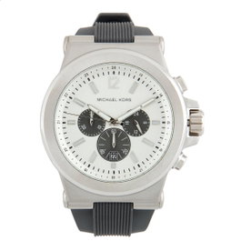 Michael Kors MK8183 avec bracelet gris et cadran blanc