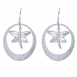 Folli Follie Boucles d'oreilles en argent de loi, 60mm
